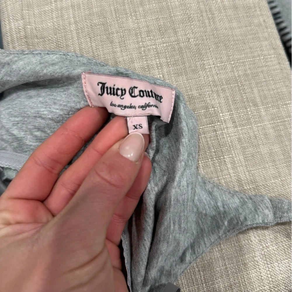 Juicy Couture French Terry Long Jumpsuit Gray - Picture 5 of 5